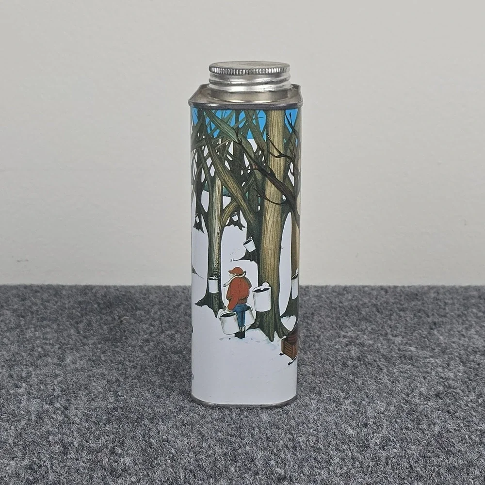 Vintage Vermont Maple Syrup Tin 32 Oz Quart Advertising Can Farm‎ Scene